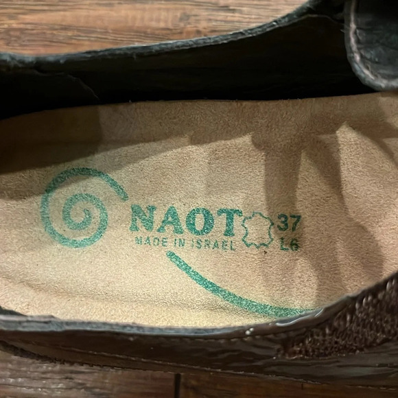 NAOT Kirei Mary Jane Suede Flats with Leather Uppers Size 6.5 - Picture 5 of 9